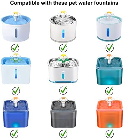 8/12 Pack Foam Filters for Cat Water Fountain, Cirfifth Sponge Cat Fountain Filters, Pet Fountain Filter Replacement (12 Pack) - Image 2