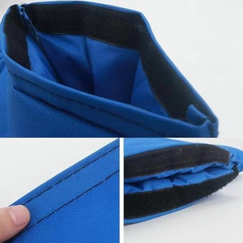 Insulated Water Meter Cover, Double-Sided Oxford Cloth Pipe Insulation Cover, Outdoor Backflow Preventer Insulation Cover, for Water Meter Freeze Protection(Blue) - Image 5