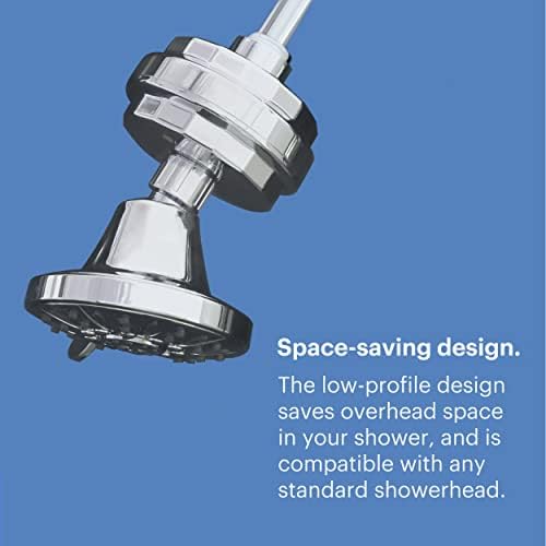 Brondell Shower Filter VivaSpring, Compact Brushed Nickel – High Output, 100% High-Purity KDF Filtration, With FF-30 Filter Cartridge, Filtered Shower Water for Healthier Skin & Hair - Image 6