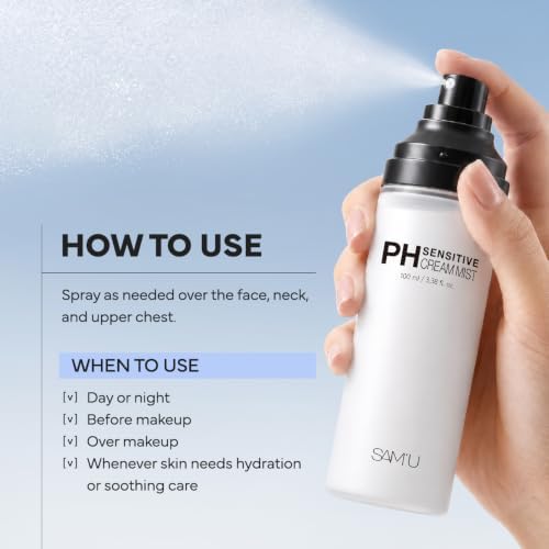 SAM'U PH Sensitive Cream Mist, Hydrating Soothing Face Mist, 3.38 fl oz - Image 6