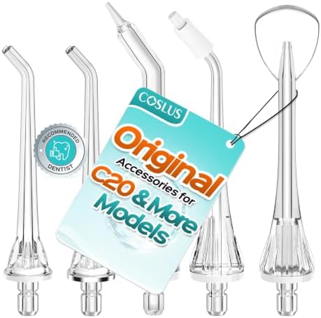 COSLUS Original C20 C50 C51 E40 C31 Flosser Replacement 5 Mix Set by COSLUS