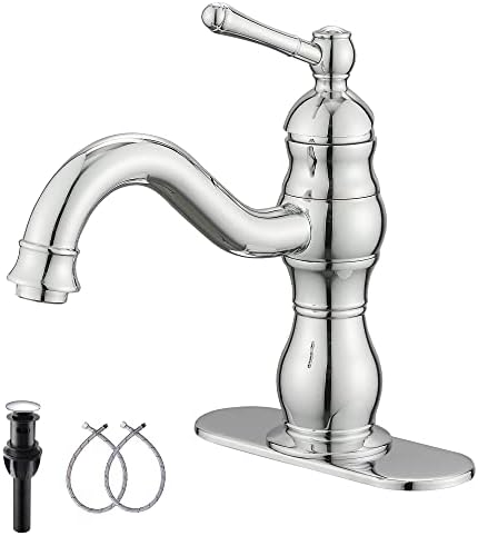 Chrome Bathroom Faucet, 360° Swivel by GGStudy