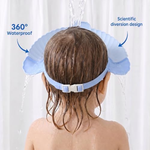 Baby Bath Visor Baby Shower Cap Shield Soft Adjustable Hair Wash Hat - Image 6