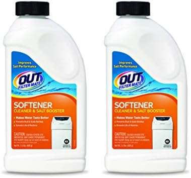 Out Filter Mate Water Softener Cleaner and Salt Booster Powder, 24 oz Bottle 2-Pack by OUT