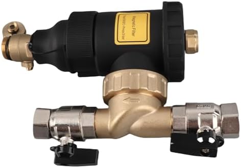 Matybobe Wall Mounted Brass Magnetic Boiler Filter 3/4 Inch Connector 5m Filtering Accuracy Ideal for Heating System Maintenance - Image 7