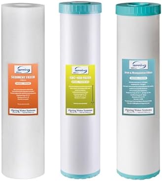 iSpring F3WGB32BMKS 4.5" x 20" 3-Stage Whole House Water Filter by iSpring