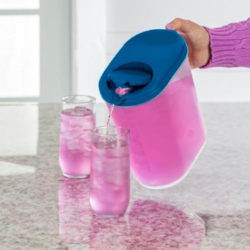 1 Gallon Water Pitcher with Lid & Pivot Spout -Slim Design Fits Fridge Door - Image 5