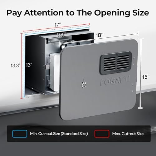 FOGATTI 15" x 18" InstaShower Ultra Replacement Door, Gray - Image 4