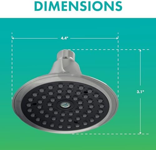 Niagara Conservation N2517CH Sava Spa 1-Spray with 1.75 GPM 4.4-in. Wall Mount Adjustable Fixed Shower Head in Chrome, 1-Pack | Bathroom Shower Head Sprayer with Pressure Compensation Technology - Image 5
