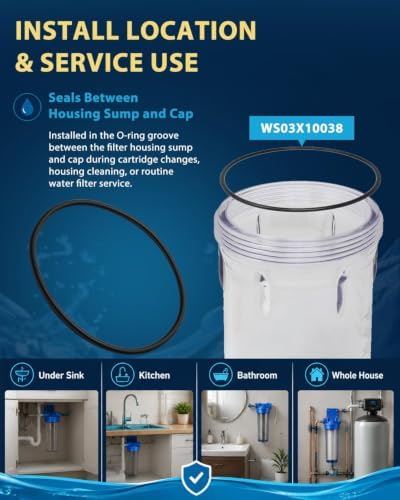 WS03X10038 Water Filter Housing O-Ring Compatible with GE - Image 2