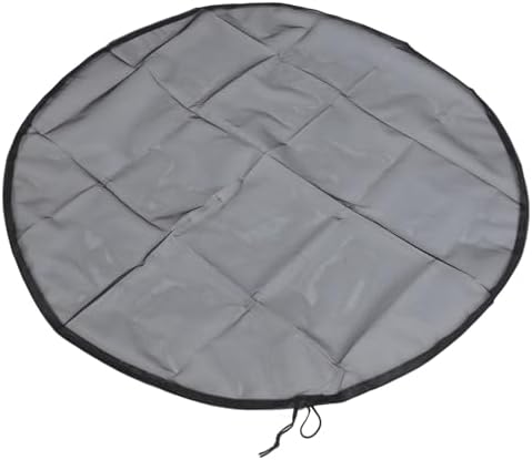 Chrees 4pcs Rain Drum Mesh Cover Tear with Drawstring for Water Bucket Netting Screen 37.4 Inches for Lawns and Porch - Image 3