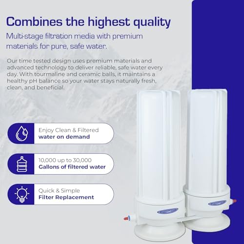 Crystal Quest - Voyager Double Inline Multistage Ultimate Water Filter System - Filters 30,000 Gallons - Image 4