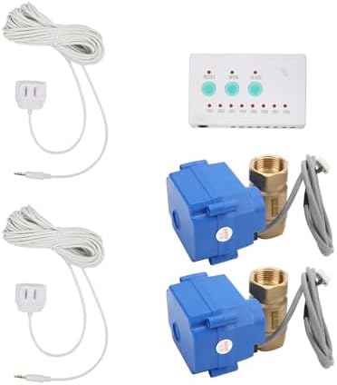 WALFRONT Water Leak Detector Double Valve Audible Alarm System (US Plug) - Image 2
