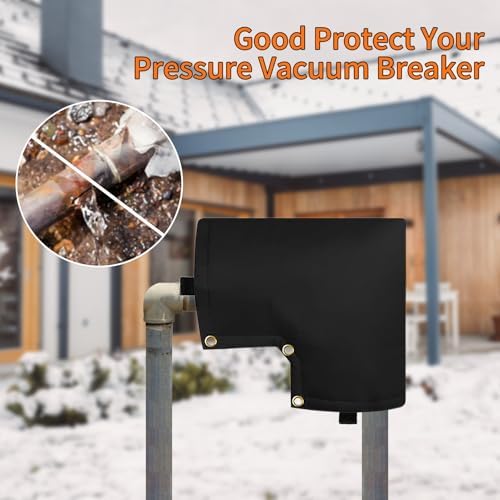 belupai Outdoor Faucet Covers for Winter, Water Wells Pump Covers Pressure Vacuum Breaker Cover Sprinkler Valve Cover Backflow Preventer Insulated Pouch Pipe Bag for Backflow (A) - Image 6