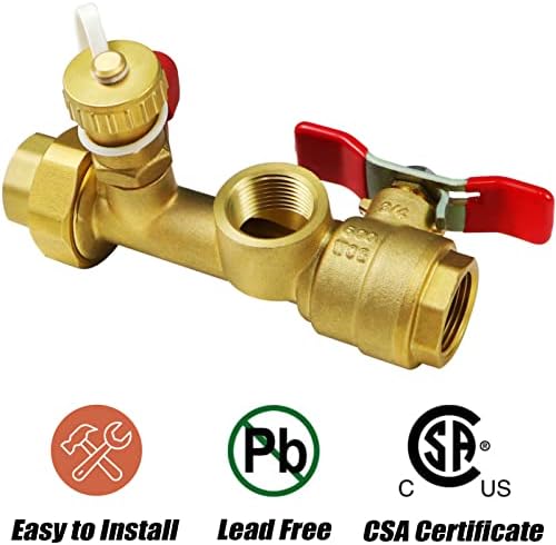 3/4 Inch IPS Isolator Tankless Water Heater Service Isolation Valve Kit - Image 2
