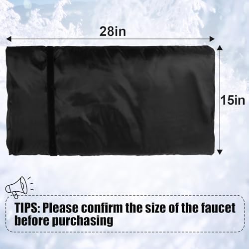 28'' x 15'' Large Faucet Cover for Winter, Outdoor Hydrant Covers Freeze Protection, Waterproof Faucet Sock for Spigot Garden Lawn Yard Farm Bibb Pipe - Image 6