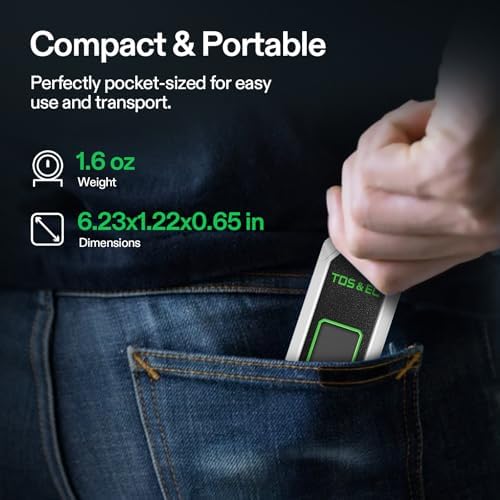 VIVOSUN TDS Meter, 3 in 1 TDS, EC & Temperature Meter, Accurate Digital Water Quality Tester for Drinking Water, Aquarium, Hydroponics, RO/DI System, Swimming Pool, White - Image 6