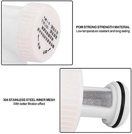 AUNMAS Toilet Fill Valve G1/2 Male Thread with Sealing Pad Stainless Steel Mesh Filter Quick Simple Installation Universal Toilet Inlet Valve Replacement Kit for Bathroom Faucet Accessory - Image 3