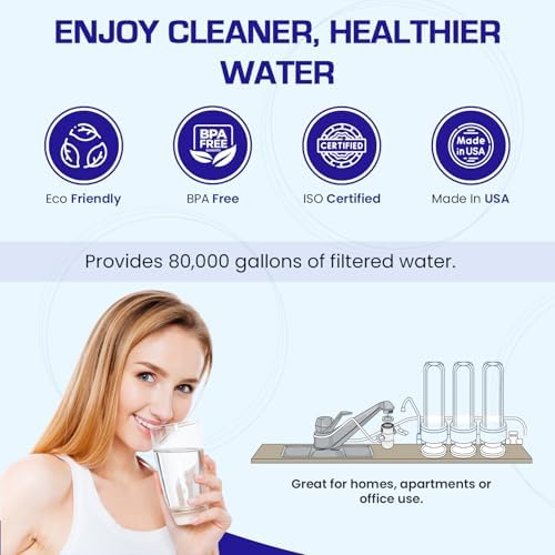 80,000 Gallon Countertop Water Filter System | Smart + Carbon Block + Sediment Filtration | Crystal Quest - Image 4
