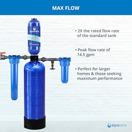 Aquasana Rhino Max Flow Whole House Water Filter System 10yr 1,000,000 Gallon Reduction of 97% of Chlorine at 14 GPM | Tackles 99.99% of Bacteria and Viruses and 99% of Cysts | WH-1010-UV - Image 3