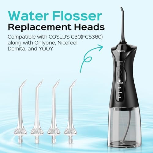 COSLUS Water Flosser Pick For Teeth Tip Periodontal Jet Tip 4 Pcs - Image 2