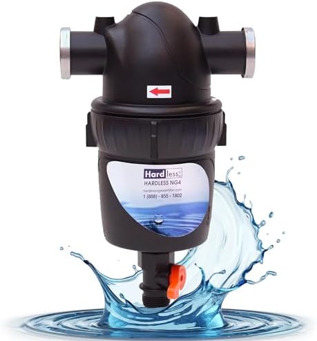 Hardless NG4 Whole House Water Filter with Extra NG4 Replacement Cartridge - Salt-Free Water Softener Alternative, 3/4" Inlet/Outlet, Compact, Easy to Install, Designed for Areas w/Hard Water - Image 2