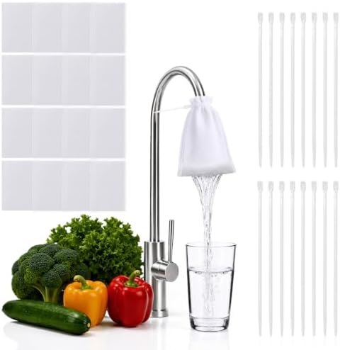 Faucet Filter Cotton Bags, 16 Pack Universal Filter Bags for Kitchen Sink by PROCHOP