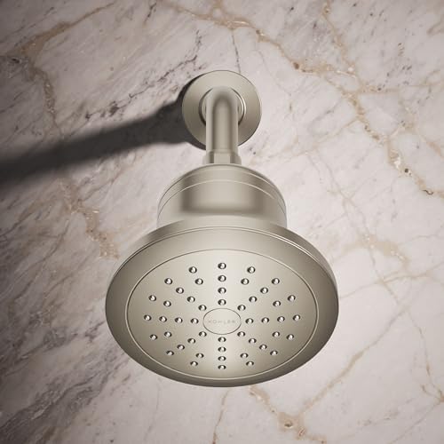 KOHLER 33631-G-BN Cinq Round Single-Function Filtered Showerhead, Five-Layer Filtration, 1.75 GPM, Full Coverage Spray, Premium Durable Material, Vibrant Brushed Nickel - Image 5