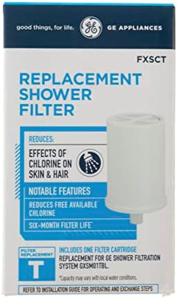 GE Shower Replacement Filter | Removes Chlorine | Replace Filter (FXSCT) Every 6 Months | FXSCT, 1 Count (Pack of 2) - Image 3