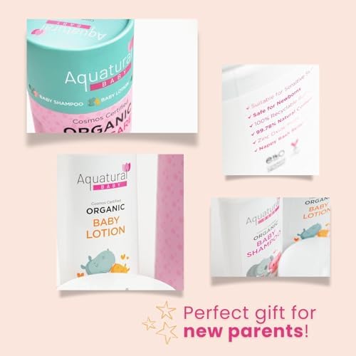 Organic Baby Essentials Bath Care Set - Certified Organic Baby Shampoo, Lotion & Nappy Cream - Dermatologist Tested, Newborn Safe, Gentle & Nourishing - Image 5