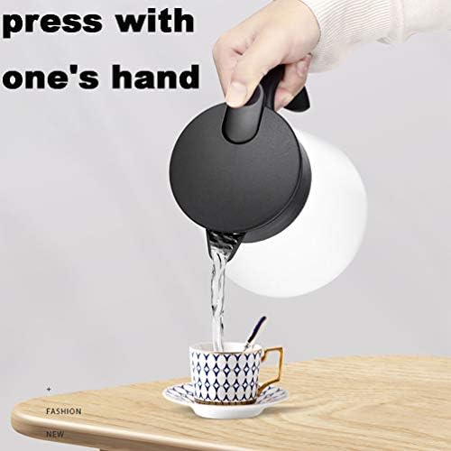 Thermal Coffee Carafe Tea Pot 20 Oz Stainless Steel Double Wall Vacuum Insulated Coffee Water & Beverage Dispenser White - Image 5
