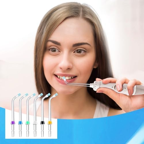 Replacement Tips for Waterpik Water Flosser, Plaque Seeker Replacement Tips Compatible with Waterpik Water Flossers, Plaque Remove Brisles Tips(6-Pack) - Image 6
