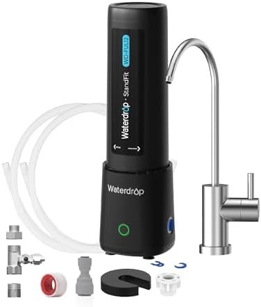 Waterdrop UL12B Under Sink Water Filter, Upgraded for 10UB, Time Reminder by Waterdrop