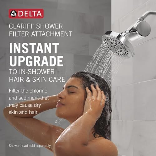 Delta Faucet Clarifi Standard Shower Filter Attachment with Filter, Shower Water Filter, Shower Head Filter, Chrome 7SF100 - Image 3