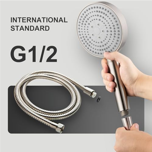 OFFO Filtered Shower Head with Hose, 20 Stage Shower Head with Filters for Hard Water with 60" Stainless Steel Hose, 6 Modes High Pressure Shower Head to Remove Chlorine, Brushed Nickel - Image 6