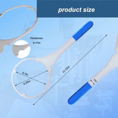 6.25" Metal Water Filter Wrench for Whole House Filters MF002 - Image 2