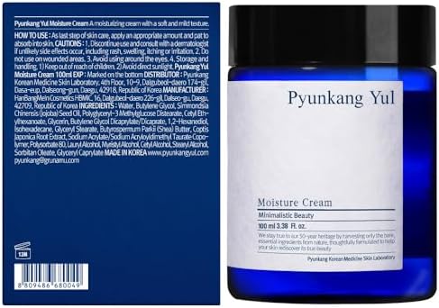 Pyunkang Yul Moisture Cream - Korean Skin Care Face Cream - Facial Moisturizer for dry and combination skin types - Natural Ingredients Shea Butter, jojoba seed oil deeply moisturize Skin - 3.4 Fl oz - Image 2