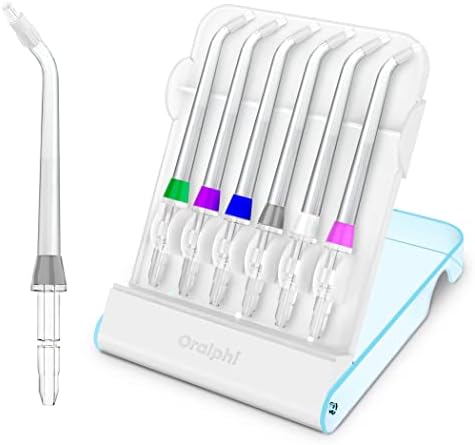 Replacement Tips for Waterpik Water Flosser (6 Orthodontic Tips) by Oralphi