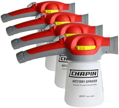 Chapin International G6015 Wet/Dry Hose-End Sprayer, Translucent (Pack of 4) by Chapin