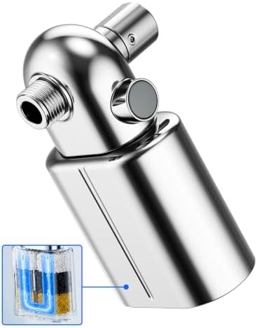 Veken Shower Filter, Chlorine, Lead & Sulphide Tested, One-Press Cartridge by Veken