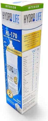 Hydro Life 52101 HL-170 QC Under Counter Replacement Filter , White - Image 4