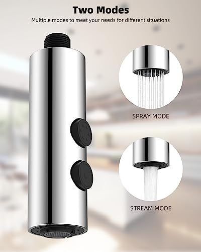 Hibbent Stainless Steels Kitchen Faucet Head Replacement with 15 Adapters - Image 2