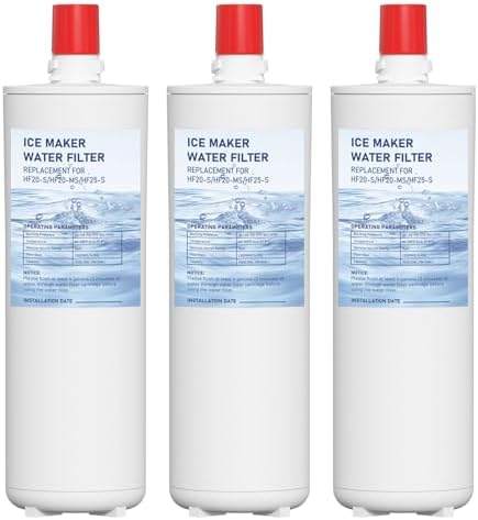 HF20-S HF20-MS HF25-S Water Filter Replacement Compatible with 3M High Flow Series Cartridge HF20-S, 5615103/HF20-MS, 5615109/HF25-S,5615203, Water Filtration System 3 Pack by Unknown