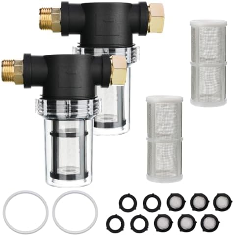 M MINGLE Garden Hose Filter for Pressure Washer Inlet, 2 Pcs by MMINGLE