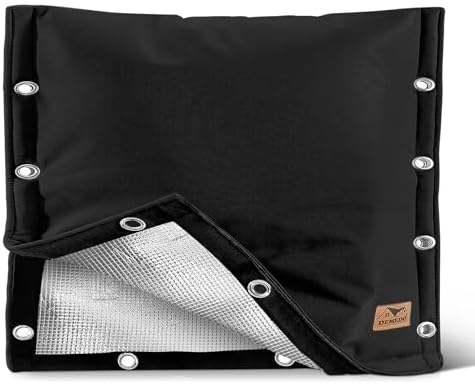 Backflow Preventer Insulation Cover - 3 Way Opening Pipe Insulation Cover for Irrigation Valve, Sprinkler Cover for Outside - Winter Freeze Protection Backflow Cover - 21" W x 16" H, Black by DEMEDO