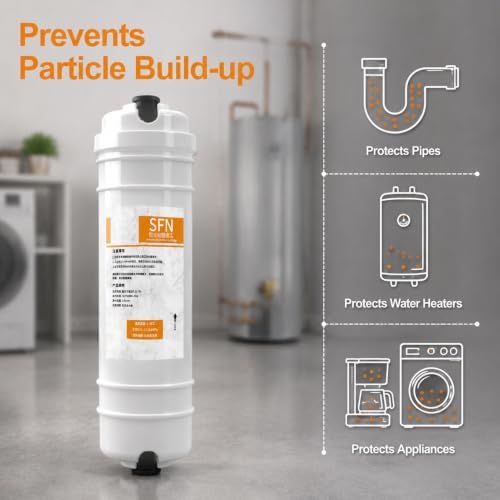 2-pack, Water Softener Filter Cartridges, 10-inch With 1/4-inch Quick Connector And Adapter, Cation Exchange Resin, Removes Calcium And Magnesium Ions - Image 4
