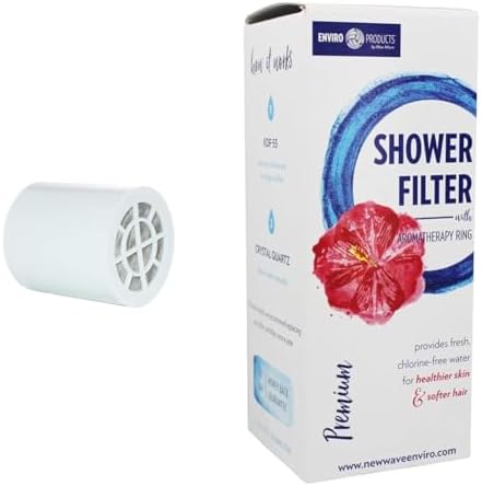 New Wave Enviro Shower Filter System with Replacement Cartridge and Aromatherapy Ring by Unknown