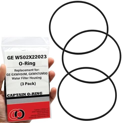 Captain O-Ring - Replacement WS02X22023 O-Rings for GE GXWH50M, GXWH70M00 Water Filter Housing (3 Pack) by CaptainO-Ring