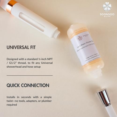NSF Certified Hard Water Shower Filter - Removes Chlorine, Limescale & Impurities - For Soft Skin & Hair - Image 5