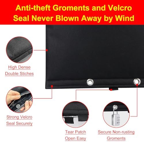 Backflow Preventer Insulation Weatherproof Covers, Pressure Vacuum Breaker Valve Insulated Covers Winter Freeze Protection, Outside Irrigation Sprinkler System Pipe Bag Pouch, 20''W x 26''H - Image 2